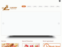 Tablet Screenshot of luxurynailspamo.com